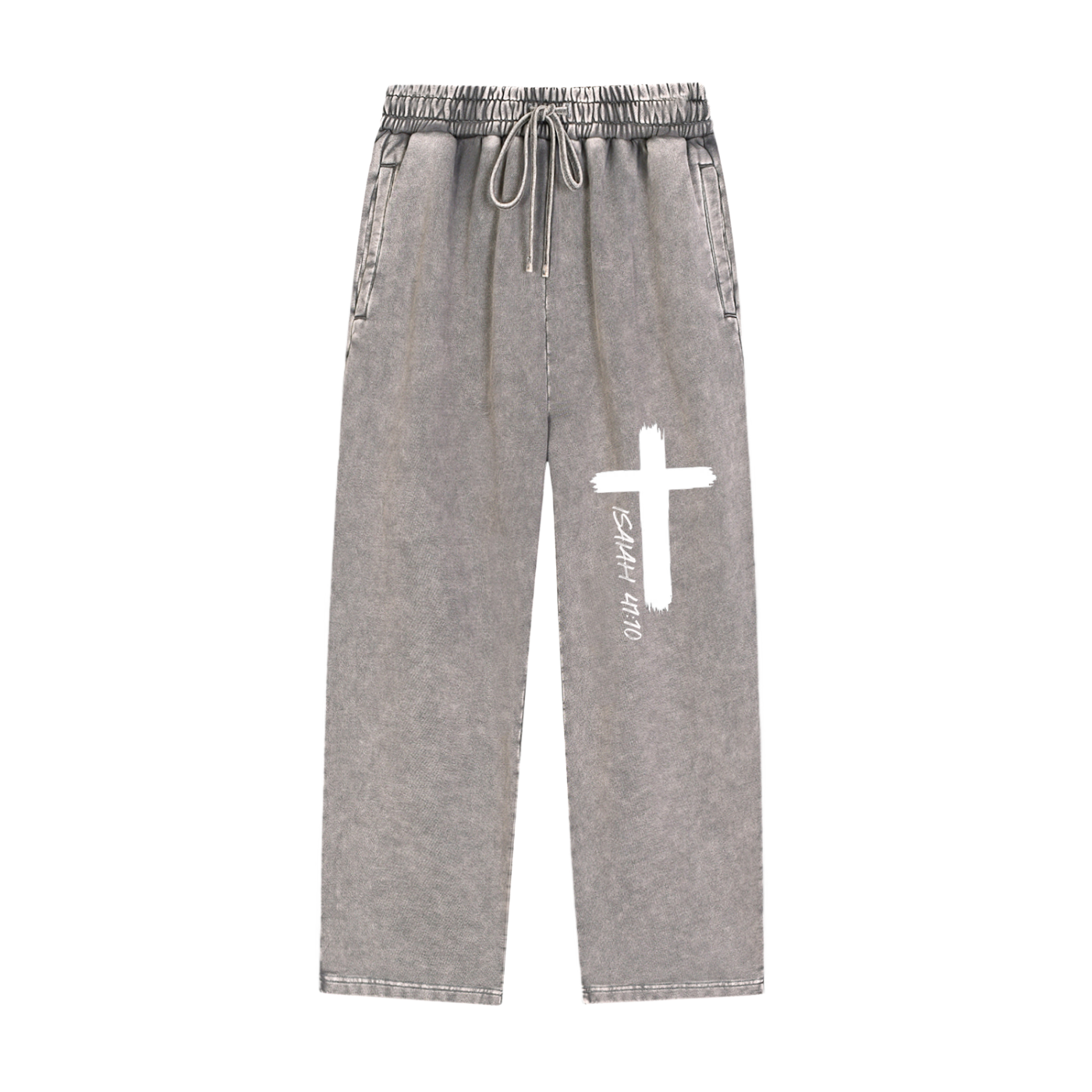 Snow Wash Heavyweight Sweatpants Isaiah 41:10